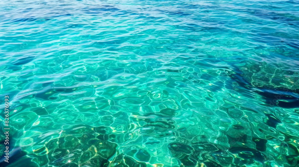 Top view of blue sea surface background Top view of blue sea surface background