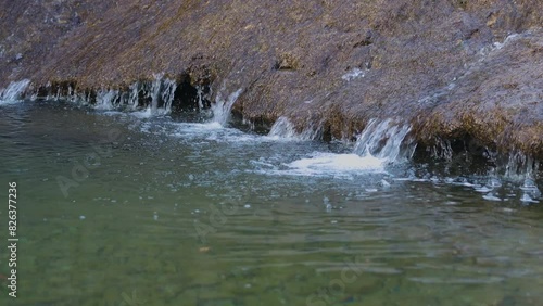 Wallpaper Mural Alpine Water Stream Flowing into a Natural pool Close Up Drinkable Water Concept - Slovenia Torontodigital.ca