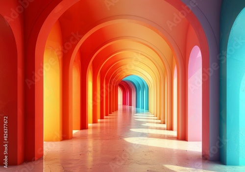 Colorful Arches Perspective