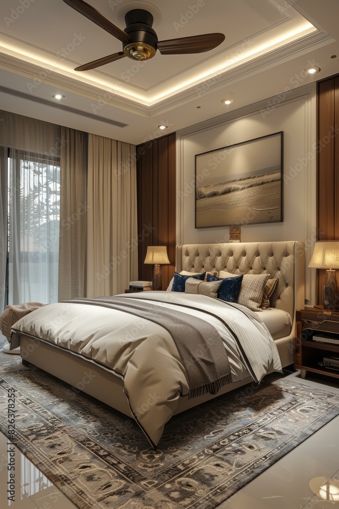 Peaceful, Serene and Dreamy Bedroom Interior Peaceful, Serene and Dreamy Bedroom Interior