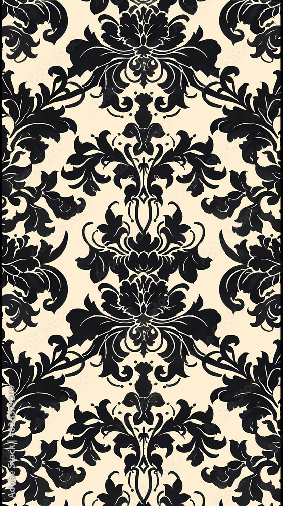 Damask pattern vector image Damask pattern vector image