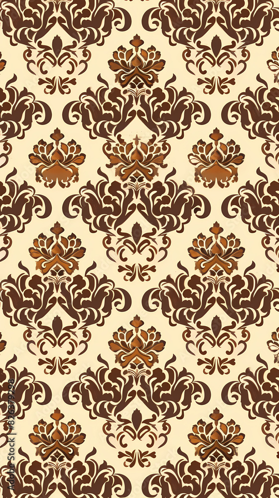 Damask pattern vector image Damask pattern vector image