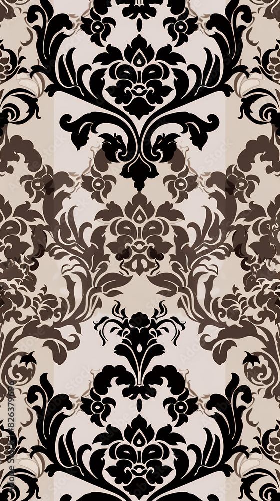 Damask pattern vector image Damask pattern vector image