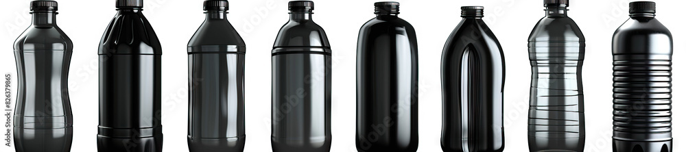 Black Plastic Bottles: Also less common but used for some food and beverage products, black bottles can be recycled into new Black Plastic Bottles: Also less common but used for some food and beverage products, black bottles can be recycled into new