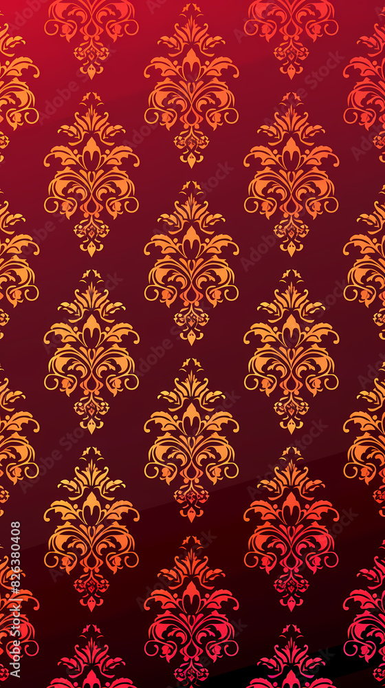 Damask pattern vector image Damask pattern vector image