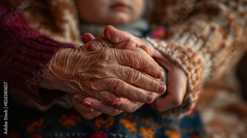 Close-up, the hands of the baby, mom and dady. © Shahriyar