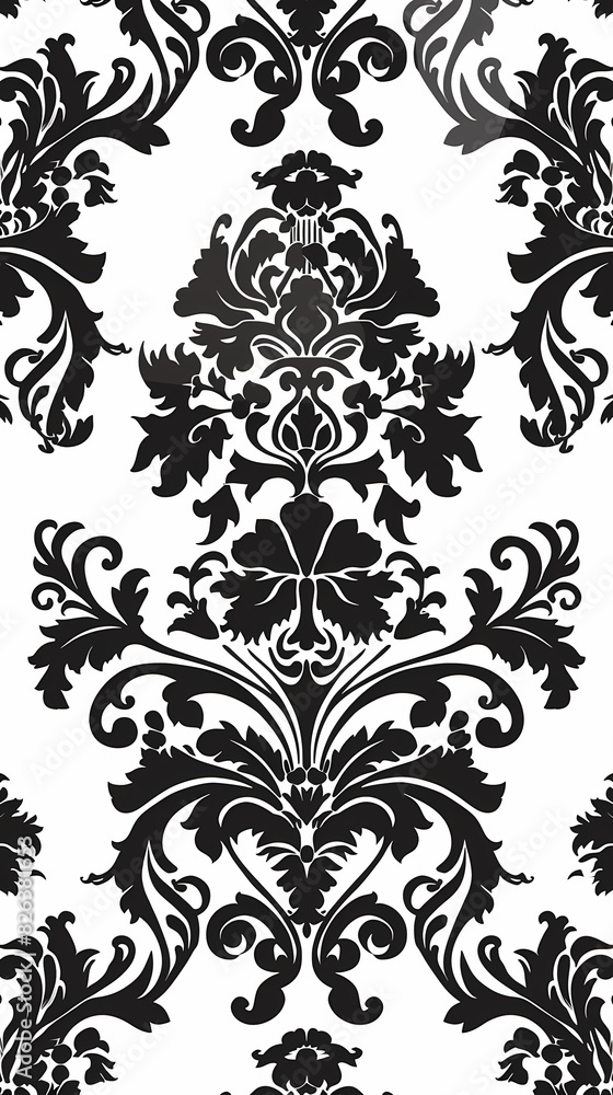Damask pattern vector image Damask pattern vector image