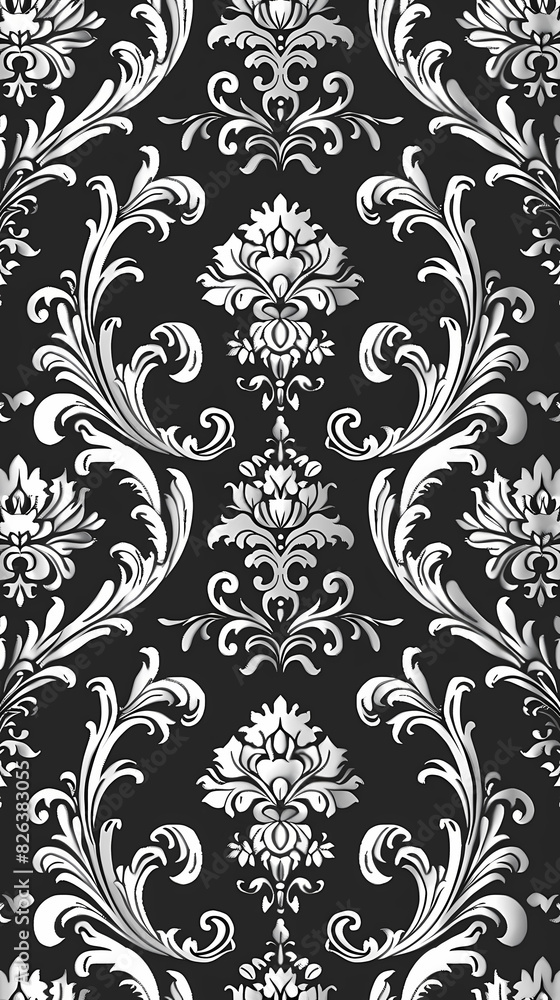 Damask pattern vector image Damask pattern vector image