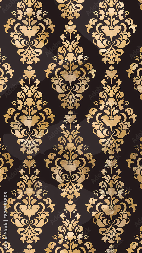 Damask pattern vector image Damask pattern vector image