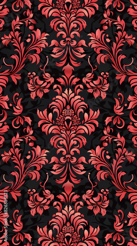 Damask pattern vector image