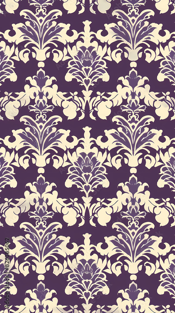 Damask pattern vector image Damask pattern vector image