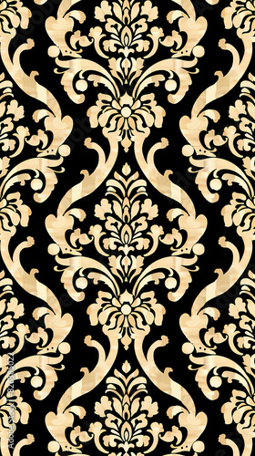 Damask pattern vector image