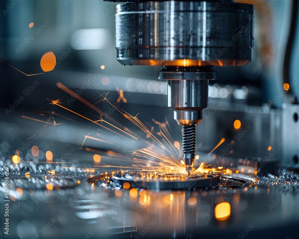 Cutting Edge Precision Engineering Workshop Crafting Aerospace Parts with CNC Machines Cutting Edge Precision Engineering Workshop Crafting Aerospace Parts with CNC Machines