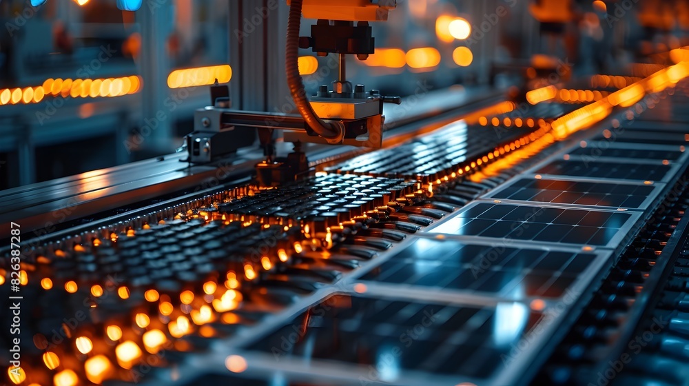 Automated Manufacturing of Renewable Solar Photovoltaic Panels in an Advanced Industrial Facility Automated Manufacturing of Renewable Solar Photovoltaic Panels in an Advanced Industrial Facility