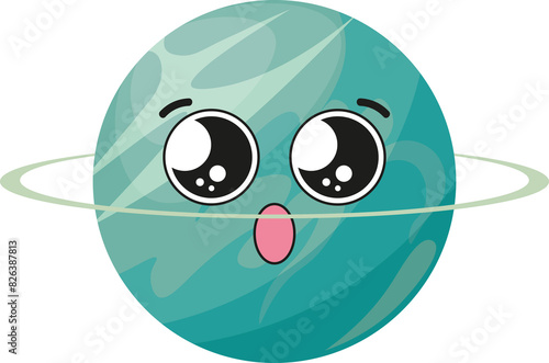 cute little kawaii planet