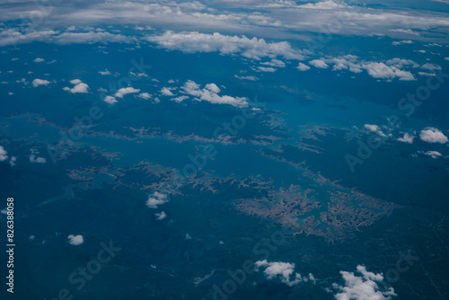 Fotografía Aerial view of cityscape