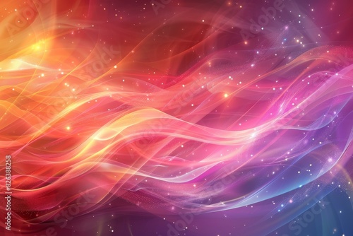 Wavy Vibrant Colorful Flowing Background
