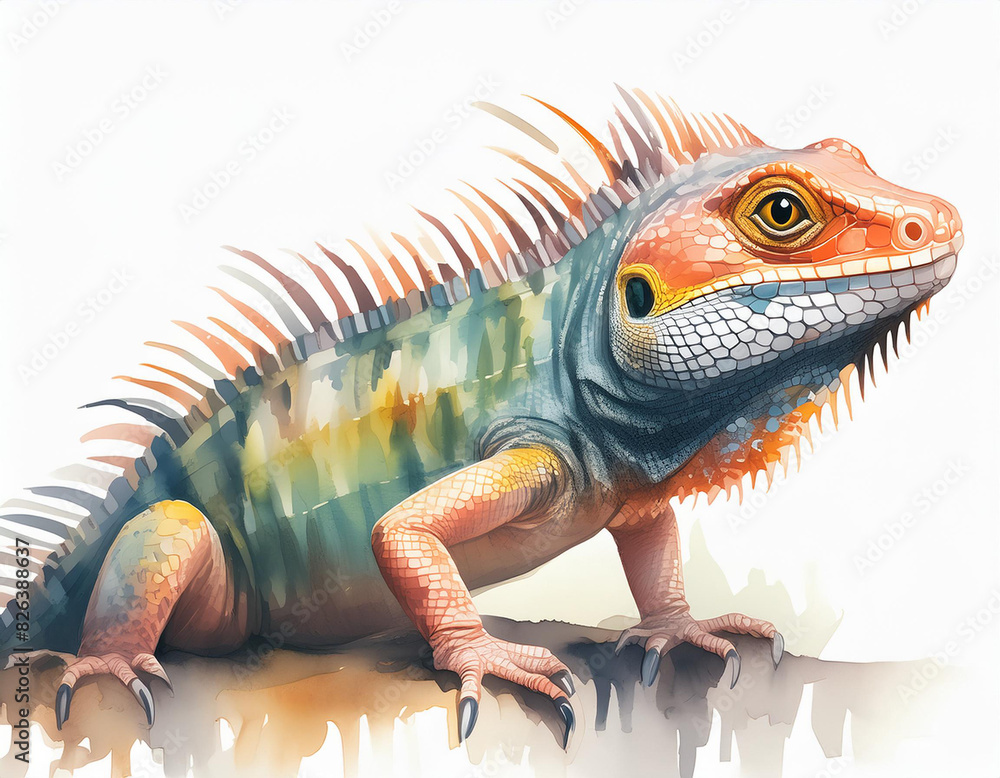 Obraz premium iguana illustration