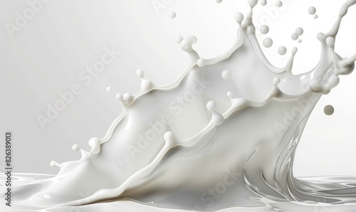 Pure milk flow, suitable for your design