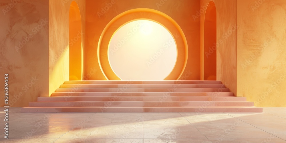 Arched Staircase Background Arched Staircase Background
