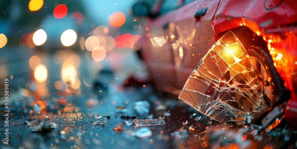 Craft a rear-end collision on a highway due to sudden braking in heavy traffic. Craft a rear-end collision on a highway due to sudden braking in heavy traffic.