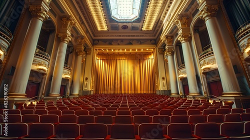 Grandiose Opera House with Classical Architecture and Contemporary Acoustic Enhancements