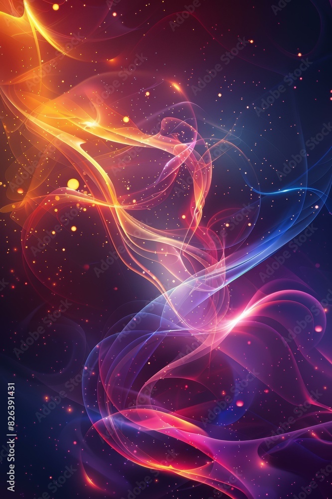 Cosmic Symphony: A Colorful Nebula Cosmic Symphony: A Colorful Nebula