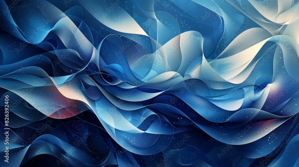 Blue and white abstract waves background Blue and white abstract waves background
