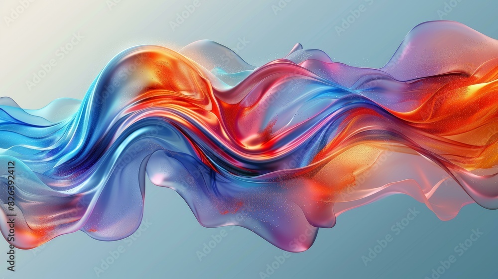Vibrant Wavy Abstract Background Vibrant Wavy Abstract Background