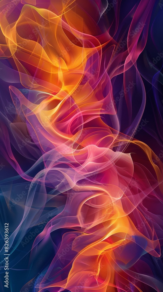Fototapeta premium Abstract Colorful Smoke Flow
