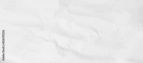 White creased crumpled paper sheet texture can be use as background. Ragged White Paper, white waxed packing paper texture.	