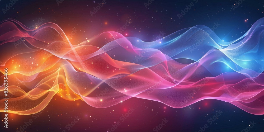 Wavy Multicolor Light Trails Wavy Multicolor Light Trails