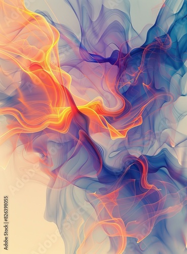 Colorful Digital Abstract Painting