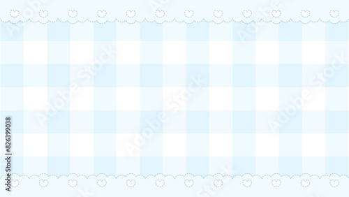 ファンシーステッチのレースチェック壁紙★