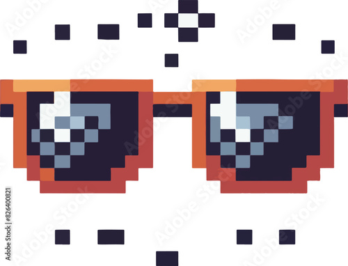 pixel icon of sunglasses