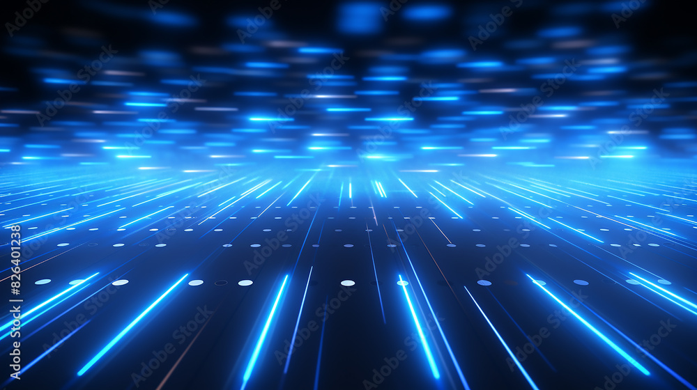 Futuristic abstract technology background with colorful blue light glowing lines forming shapes. Futuristic abstract technology background with colorful blue light glowing lines forming shapes.