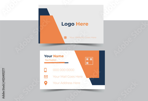 Business card for business and personal use. Vector illustration design. , Business card design template, Clean professional business card template, visiting card, business card 