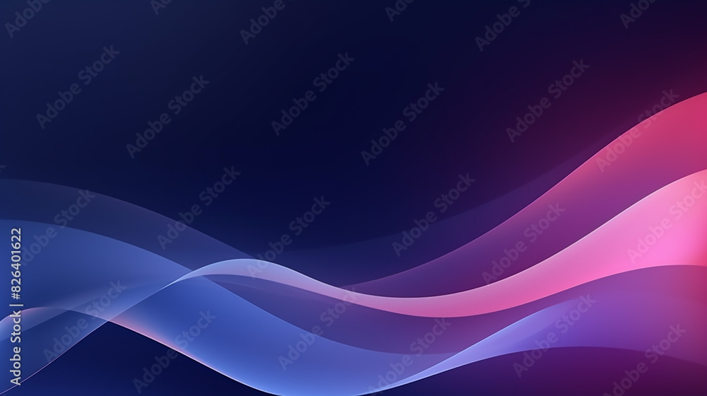 Abstract soft gradient color wave background. dark background with blue, purple lines curved wavy sparkle with copy space for text. Three-dimensional wave and blue background.
Abstract soft gradient color wave background. dark background with blue, purple lines curved wavy sparkle with copy space for text. Three-dimensional wave and blue background.