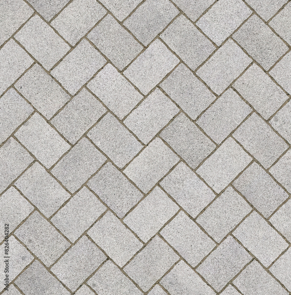 Obraz premium seamless gray granite stone texture herringbone pattern