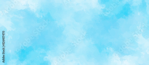 Blue sky with cloud .Beautiful blue sky with white clouds .bright cloud cover in the sun calm clear winter air background .gradient light white background.	