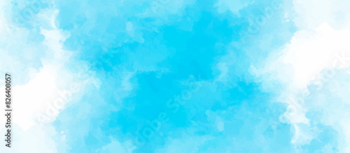 Blue sky with cloud .Beautiful blue sky with white clouds .bright cloud cover in the sun calm clear winter air background .gradient light white background.	