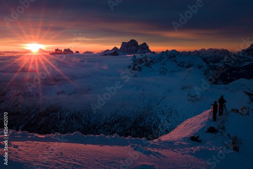 Winter in the Dolomites, Italy
