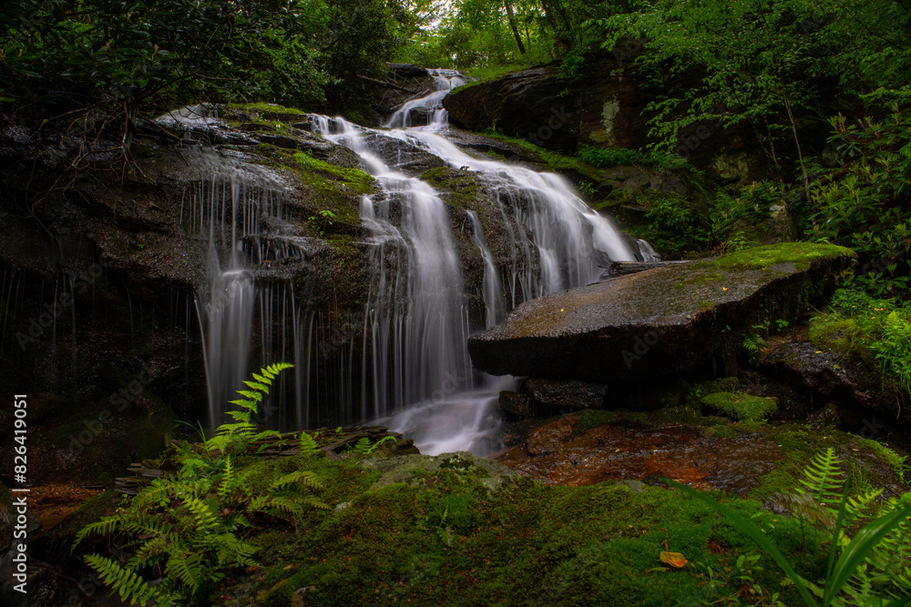 Obraz premium Private property waterfall in Virginia