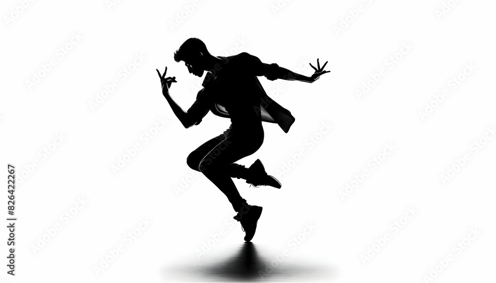 silhouette of a dancer