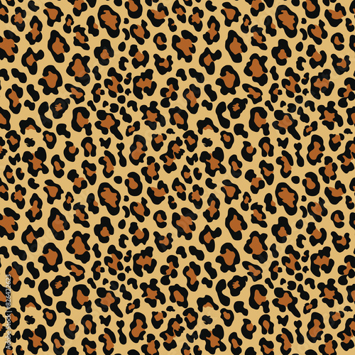  animal background leopard vector texture  yellow background  cat spots