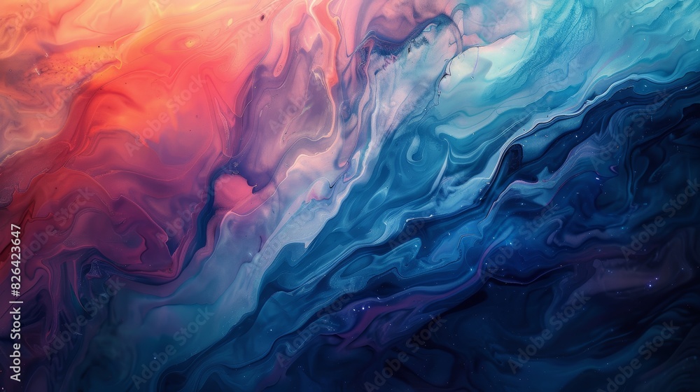 Colorful abstract liquid art background