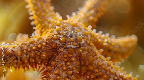 Amazing close-up of a starfish.