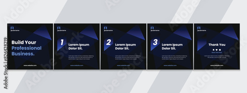 
LinkedIn carousel post, social media Instagram carousel post, modern and editable business carousel template design