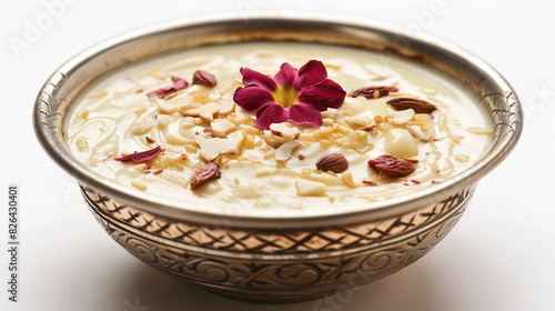 bowl of muesli with yogurt photo