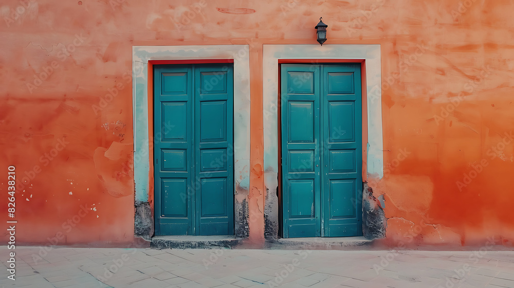 Two doors, imagine the image showing the alternative perspective Two doors, imagine the image showing the alternative perspective